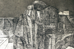 3. In Jerusalem, Radierung/Aquatinta, 1993, 42 x 58 cm