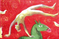 10. Die Kunstreiterin, Farblithografie, 2005, 21 x 30 cm